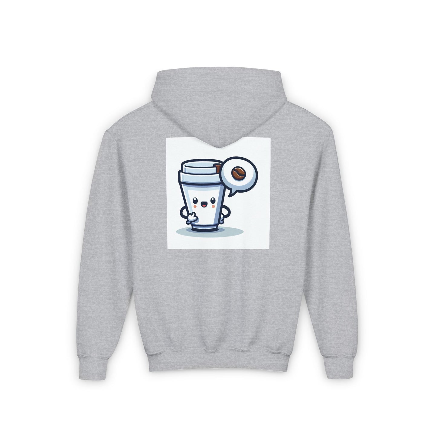 Cute Coffee Cup Youth Hoodie - Perfect for Coffee Lovers!