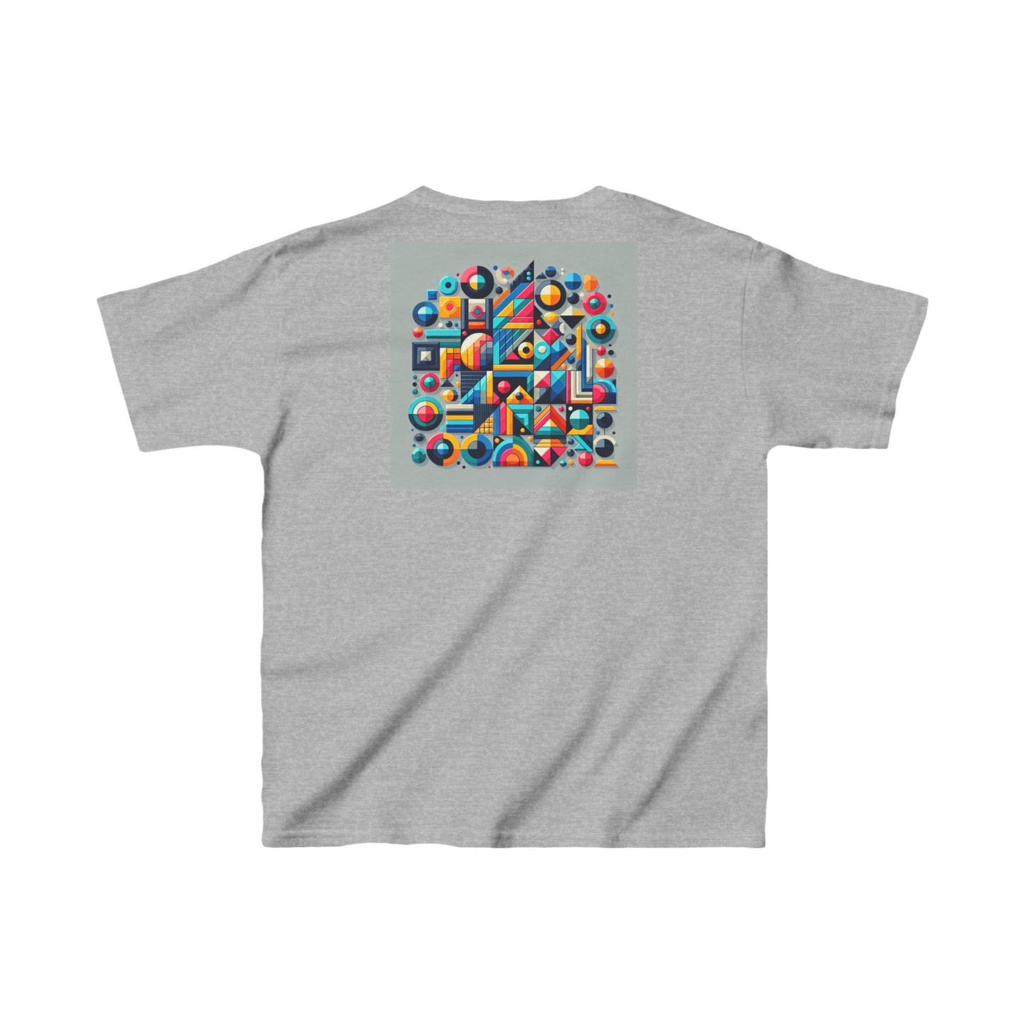 Colorful Kids Heavy Cotton™ Tee - Fun Geometric Design