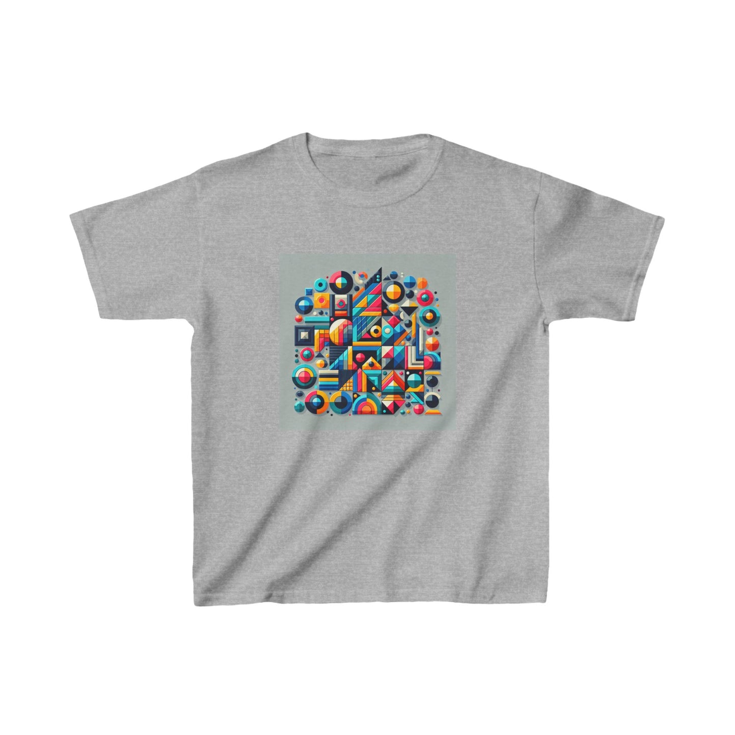 Colorful Kids Heavy Cotton™ Tee - Fun Geometric Design