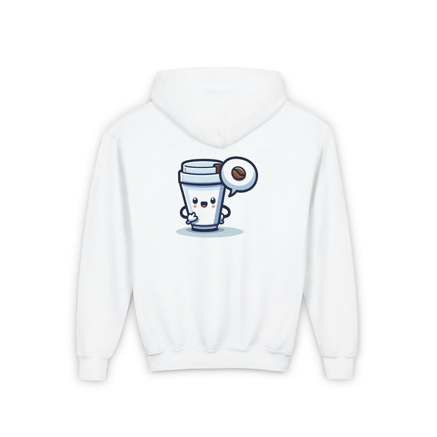 Cute Coffee Cup Youth Hoodie - Perfect for Coffee Lovers!