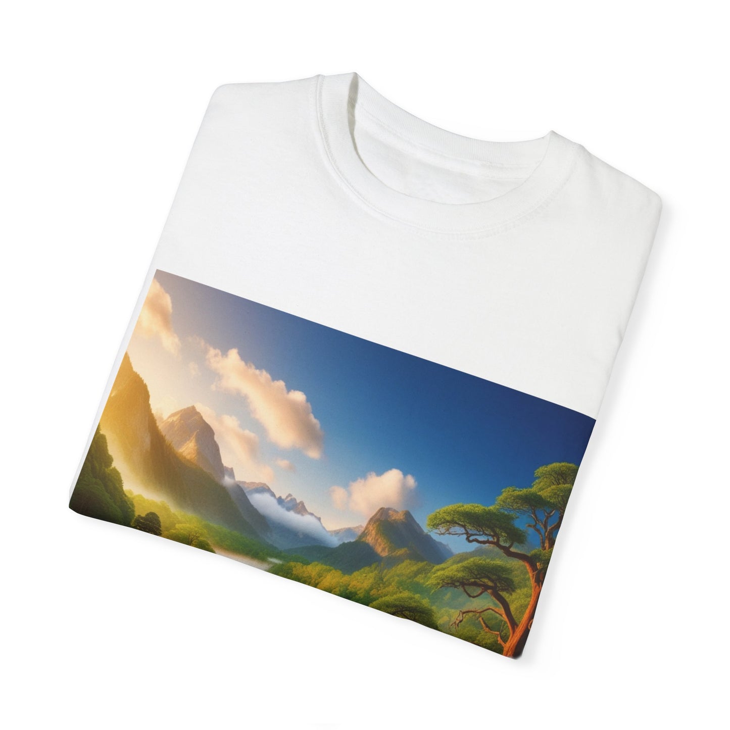 Nature-Inspired Unisex Garment-Dyed T-Shirt